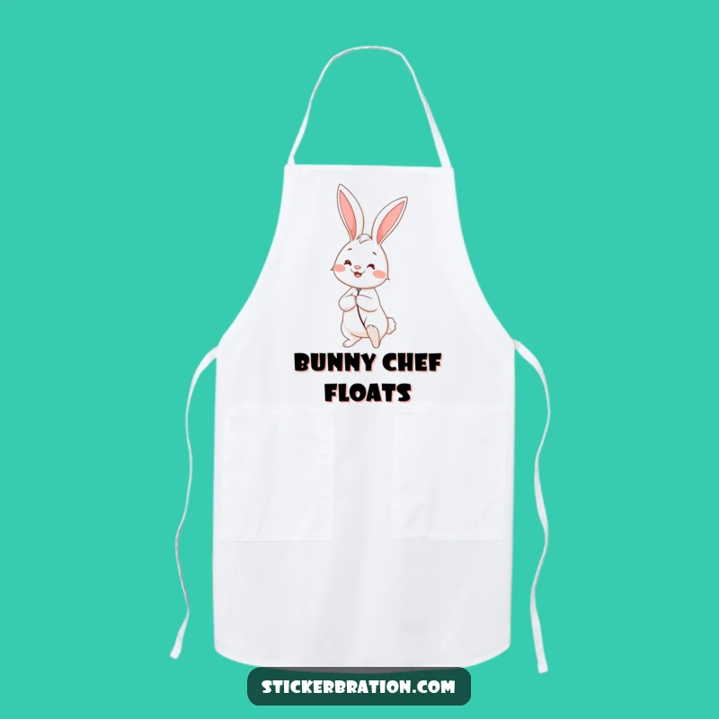 Funny Rabbit Balloon Apron: Cook with Whimsical Cheer!