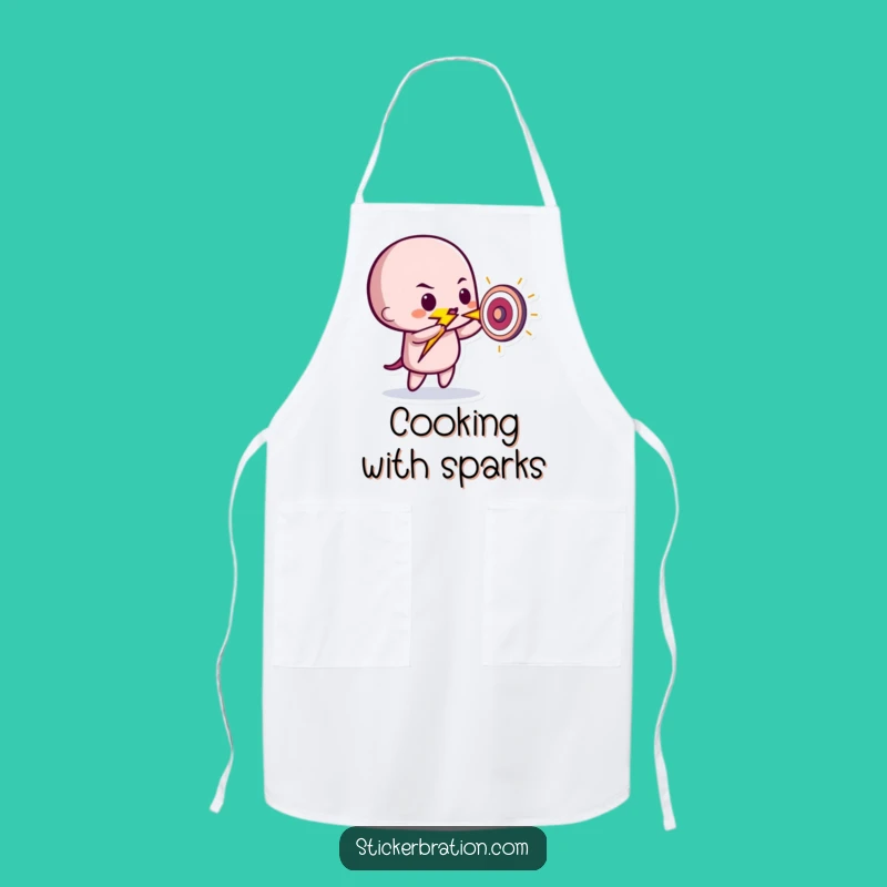 Funny Lightning Bolt Apron: Playful Chef Gift, Perfect for Striking Meals