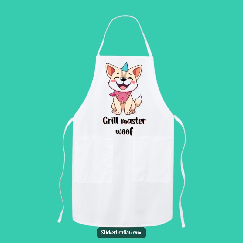 Funny Dog Party Apron: Cook with Joy, Your Festive Kitchen Essential!