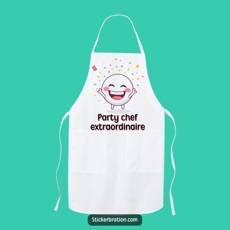 Funny Confetti Chef Apron: Festive Kitchen Wear for Joyful Cooking