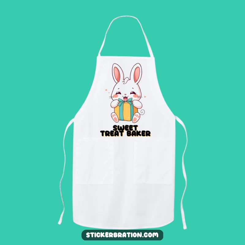 Funny Bunny Gift Apron: Excited Character Chef Gift, Surprise Fun