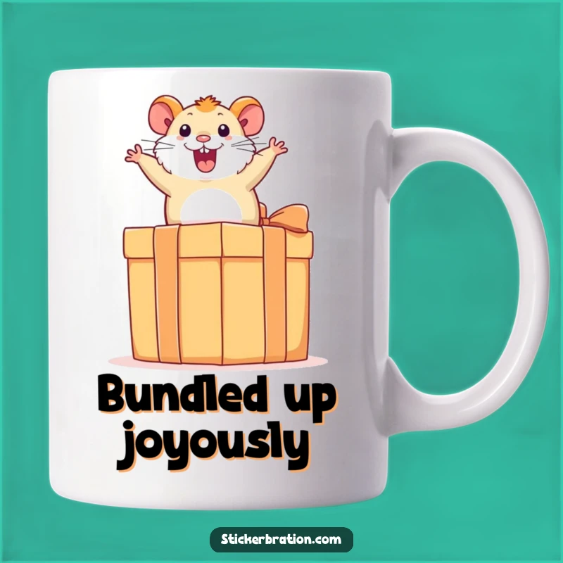 Funny Hamster Present Mug - Hilarious Excitement Gift for Small Pet Lovers