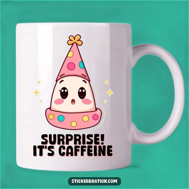 Funny Surprised Party Hat Mug: A Hilarious Gift for Shocking Moments of Joy