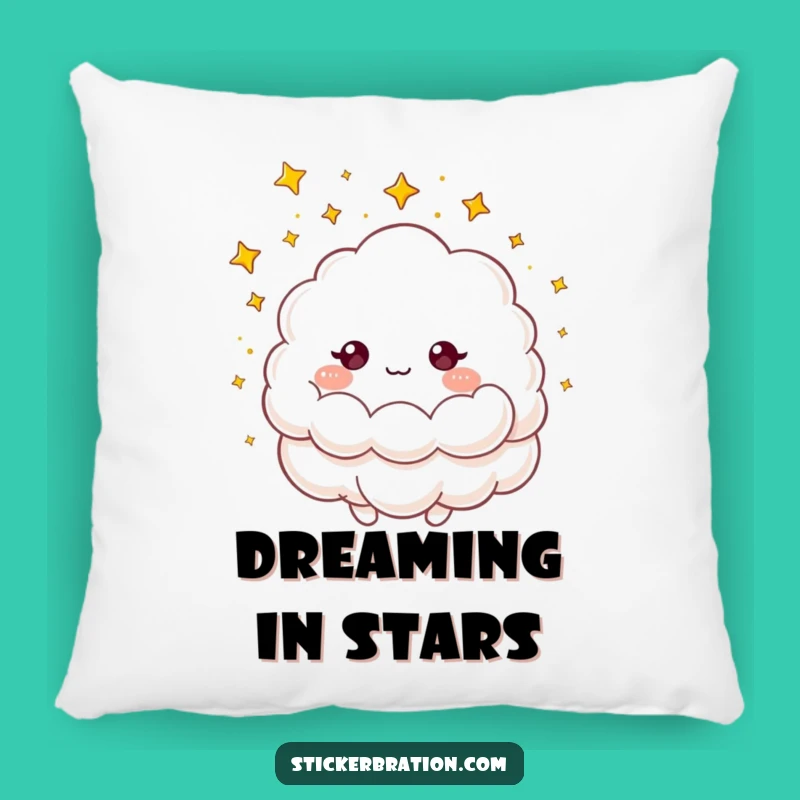 Funny Cloud Stars Pillow: Cuddle Up with This Magical Character