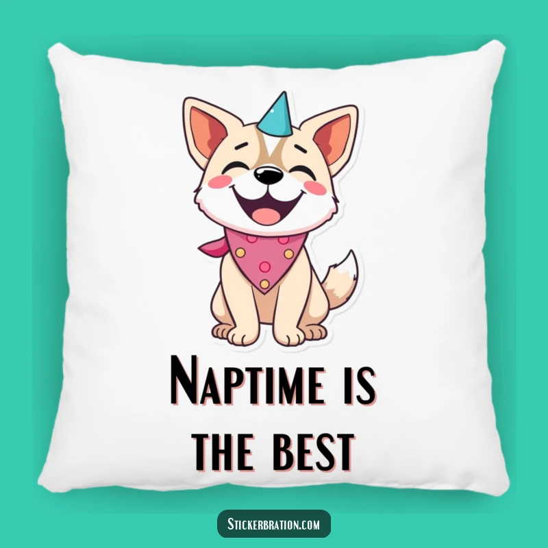 Funny Dog Party Pillow: Cozy Joy, Perfect Accent for Your Couch!