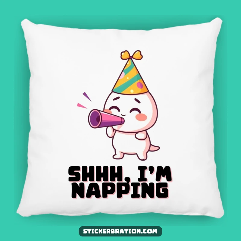 Funny Party Hat Pillow: Comfy Cushion for Festive Fun