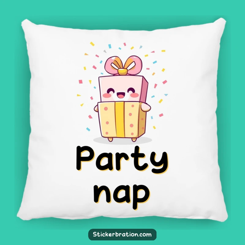 Funny Gift Box Pillow - Cozy Comfort with Festive Fun