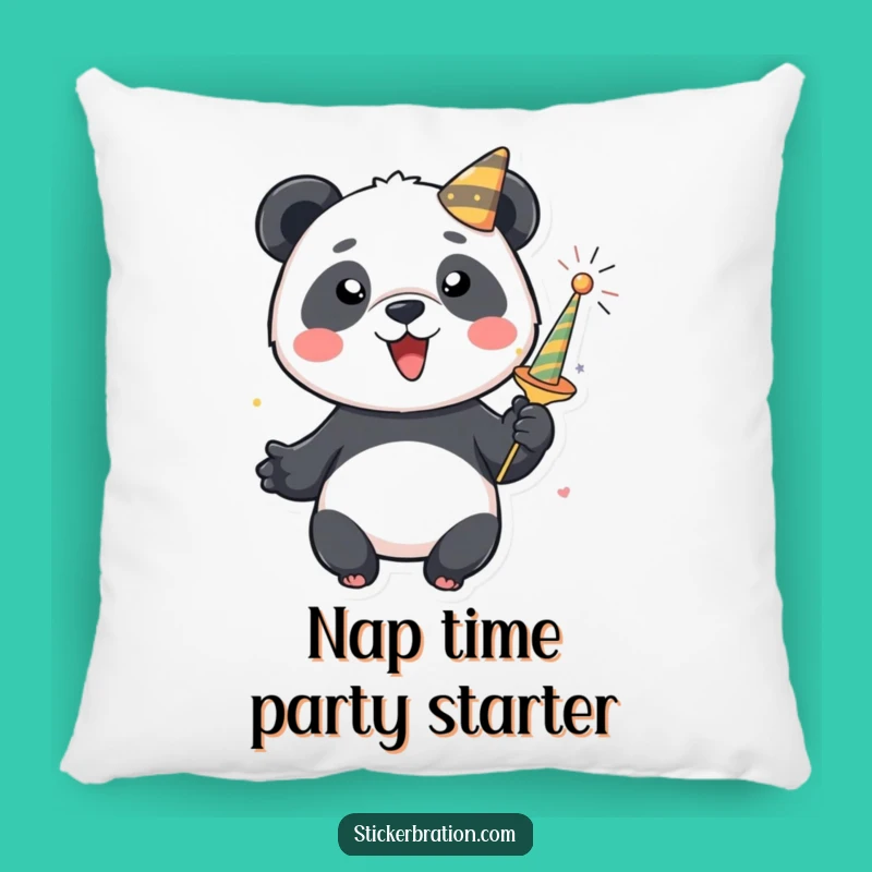 Soft Funny Panda Party Popper Pillow: Cuddle Up with Festive Fun