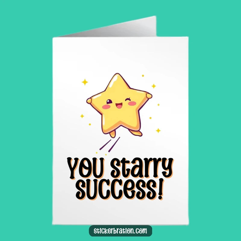 Free Printable Star Congratulations Card - Joyful Leaper Downloadable & Print at Home