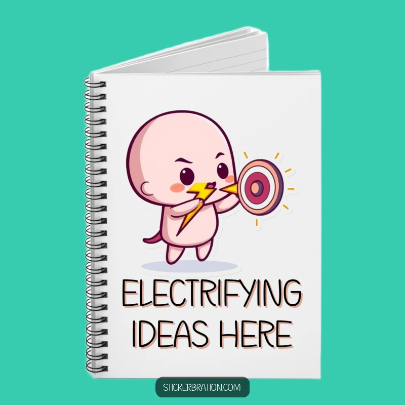 Funny Lightning Bolt Notebook: Playful Target Jotter, Perfect Gift for Ideas