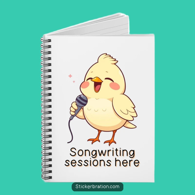 Funny Bird Notebook: Singing Ideas, Journal for Melodic Thoughts