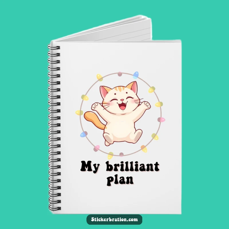 Funny Cat Notebook: Leaping Ideas, Journal for Playful Minds