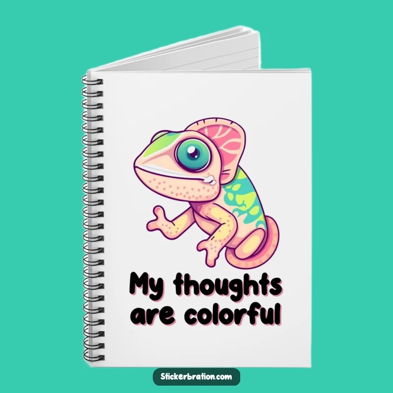 Funny Chameleon Notebook: Cute Joyful Color-Changer, Perfect Humorous Journal Gift