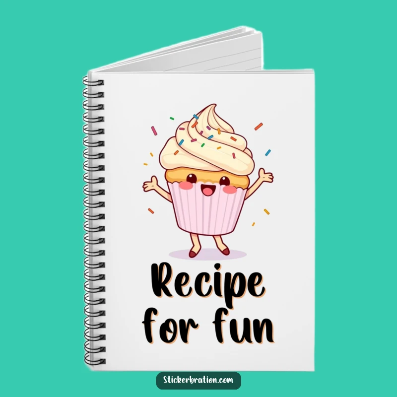 Funny Dancing Cupcake Notebook: Jot Down Your Sweetest Ideas