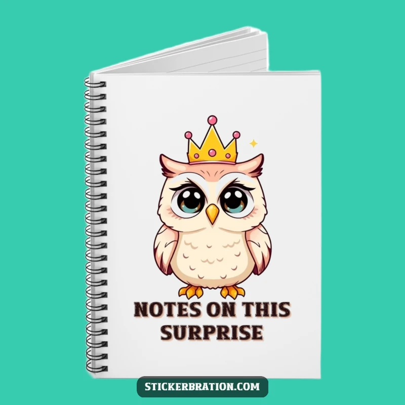 Funny Owl Notebook: Shocked Party Thoughts, Journal Gift for Whimsical Minds