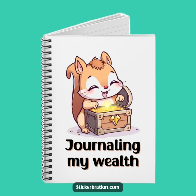 Funny Squirrel Treasure Notebook - Jot Down Ideas with a Hilarious Discovery, Gift!