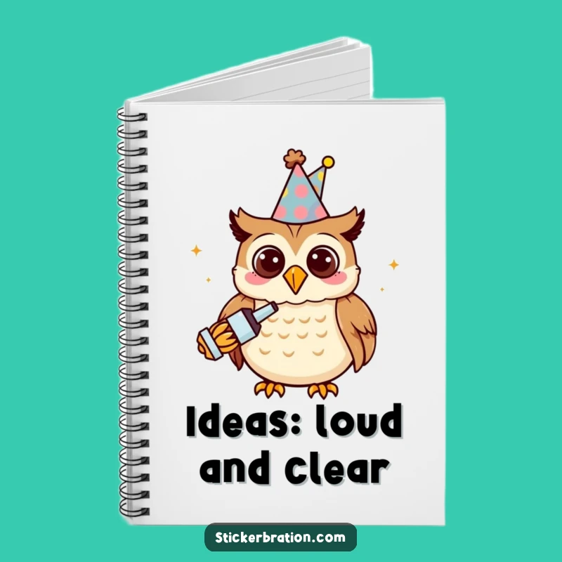 Funny Owl Party Notebook: Jot Down Your Best Ideas, Party Planning Fun!