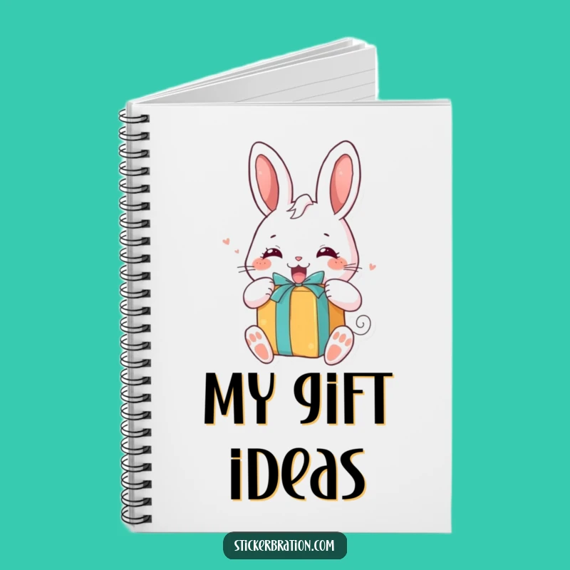 Funny Bunny Gift Notebook: Excited Character Journal, Perfect Surprise Gift