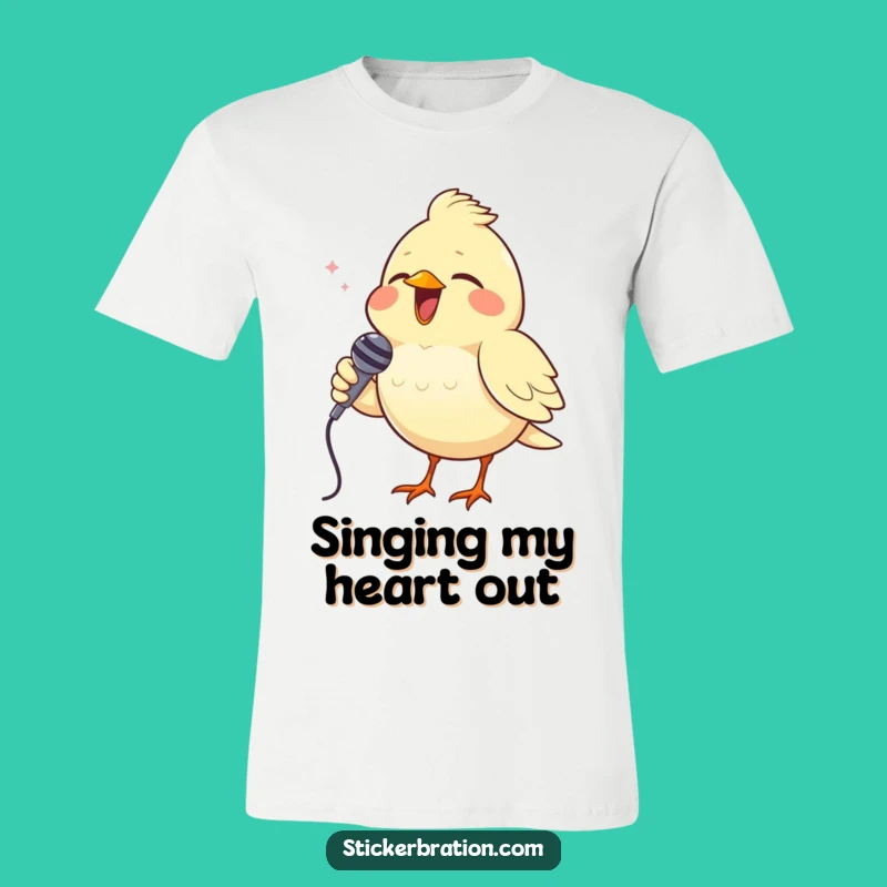 Funny Bird T-Shirt: Singing Star Style, Perfect Tee for Performers