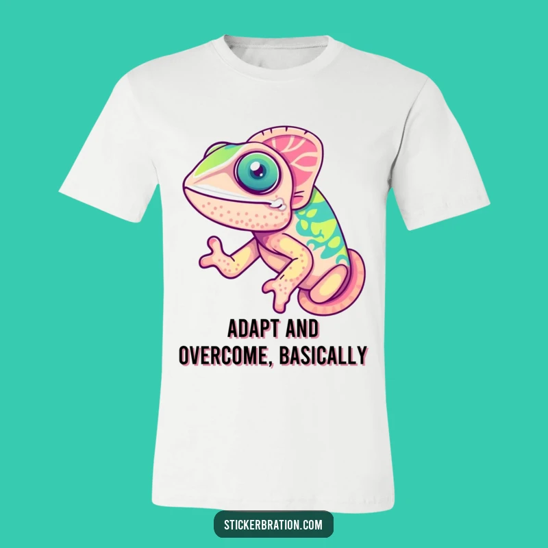 Funny Chameleon T-Shirt: Joyful Color-Changing Fun, Great Humorous Gift