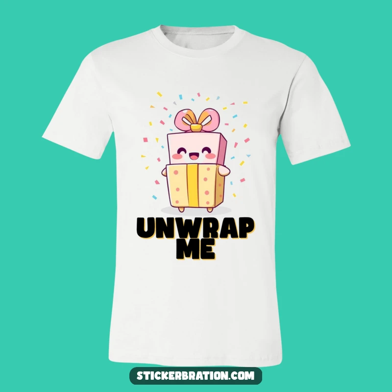 Funny Gift Box T-Shirt - Bursting with Party Vibes and Humor