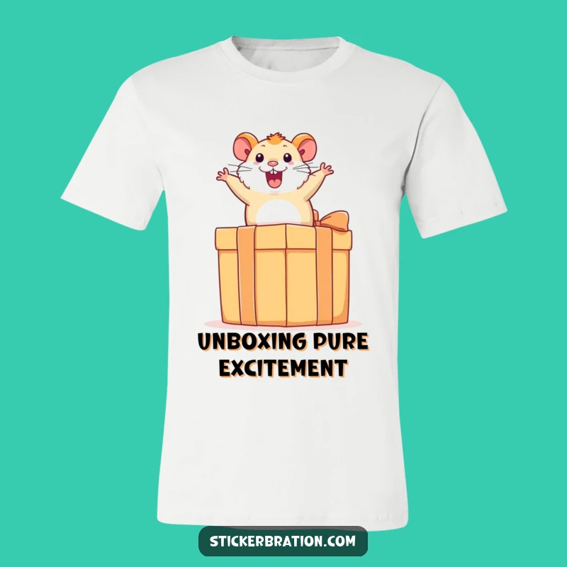 Funny Hamster Present T-Shirt - Hilarious Bouncing Pet Apparel Gift