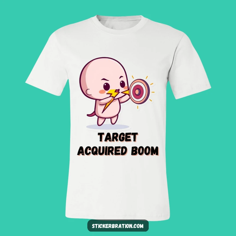 Funny Lightning Bolt Shirt: Playful Target Striker Tee, Perfect Humorous Gift