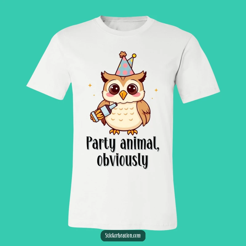 Funny Owl Party T-Shirt: Hoot & Holler, Your Celebration Essential!