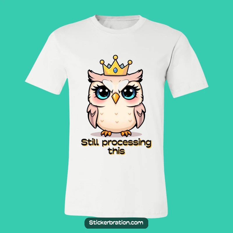 Funny Shocked Owl Party T-Shirt: Wear Your Surprise with Hilarious Style
