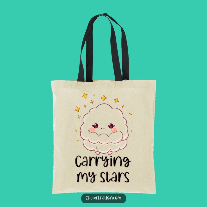 Funny Cloud Stars Tote Bag: Carry Your Dreams with This Magical Accessory