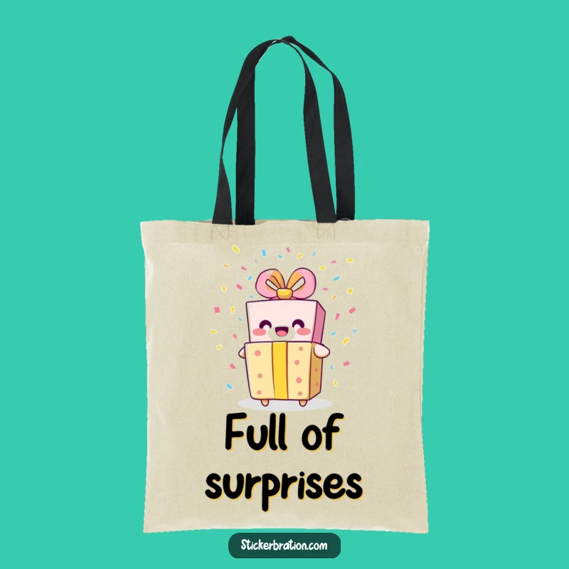 Funny Gift Box Tote Bag - Carry Your Celebrations and Joy