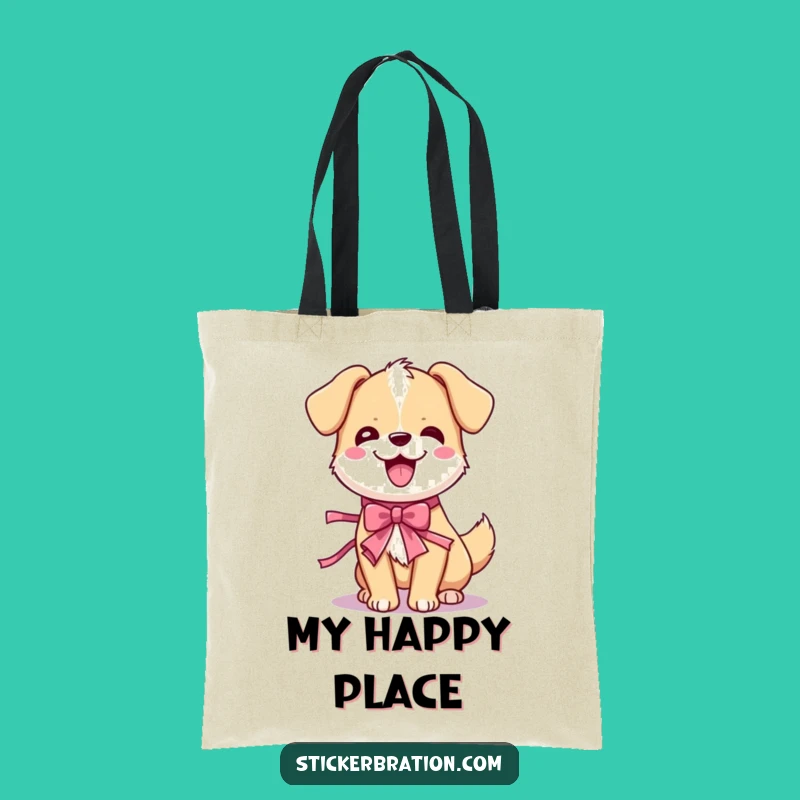 Funny Dog Wiggle Tote Bag: Cute Cartoon Pup Party Ready, Perfect Hilarious Gift
