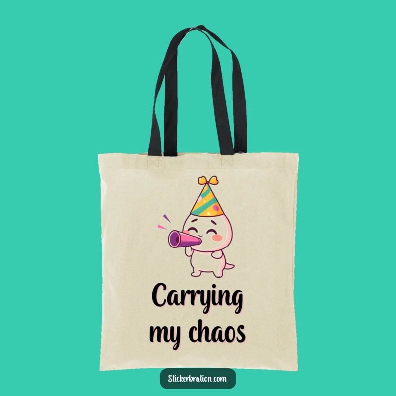 Funny Party Hat Tote Bag: Humorous Carry-All for Celebration Essentials